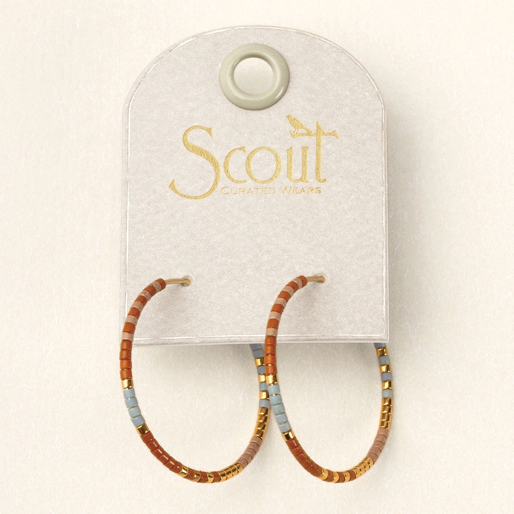 Miyuki Bead Hoops – Desert Multicolor