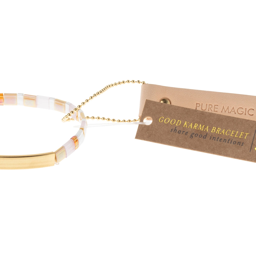 Good Karma Miyuki Bracelet | Pure Magic – Neutral/Gold