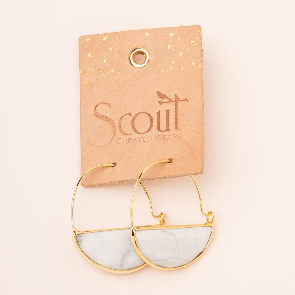Stone Prism Hoop – Amazonite