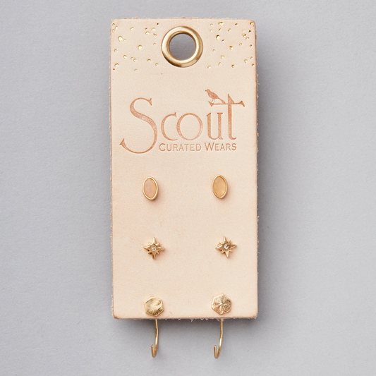 Gabby Stud Trio – Gold