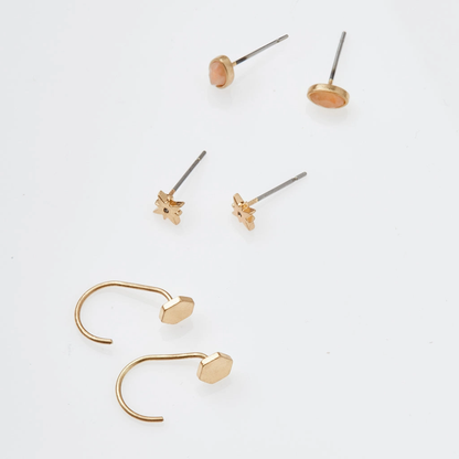 Gabby Stud Trio – Gold