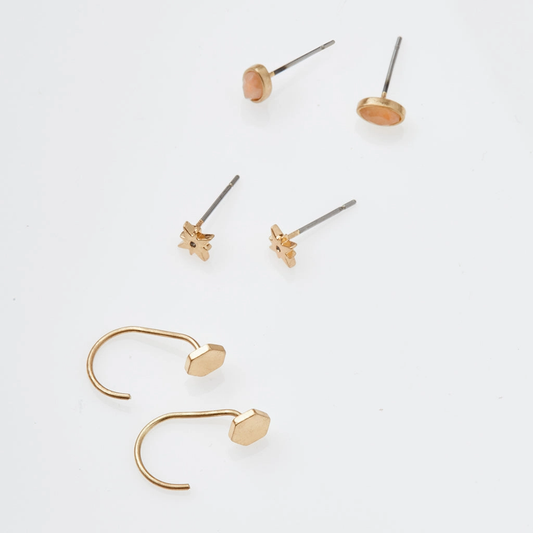 Gabby Stud Trio – Gold