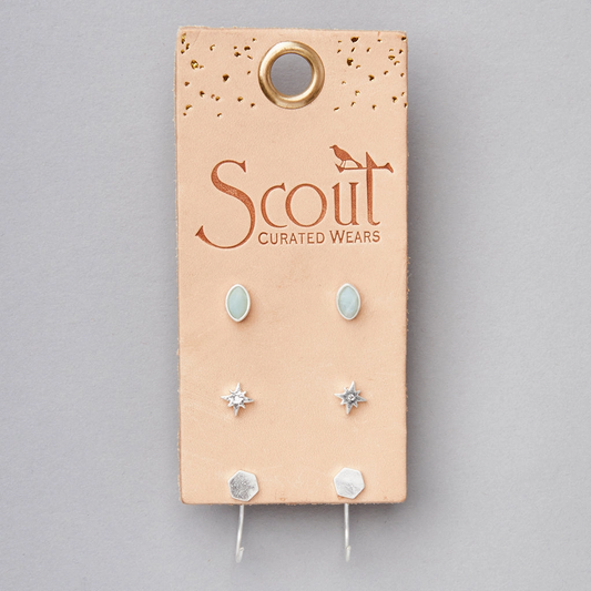 Gabby Stud Trio – Silver