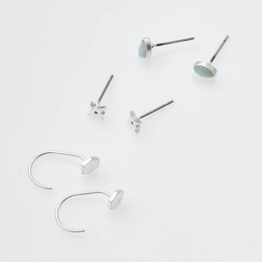 Gabby Stud Trio – Silver