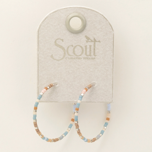 Miyuki Bead Hoops – Desert Blue