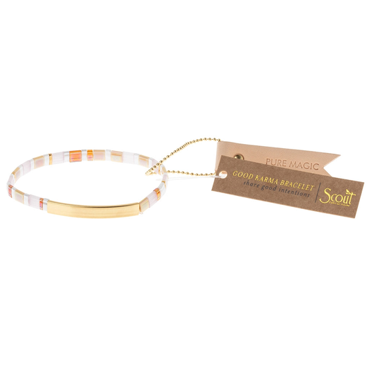 Good Karma Miyuki Bracelet | Pure Magic – Neutral/Gold