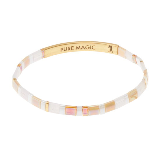 Good Karma Miyuki Bracelet | Pure Magic – Neutral/Gold