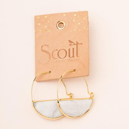 Stone Prism Hoop – Amazonite