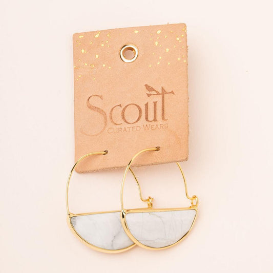Stone Prism Hoop – Amazonite
