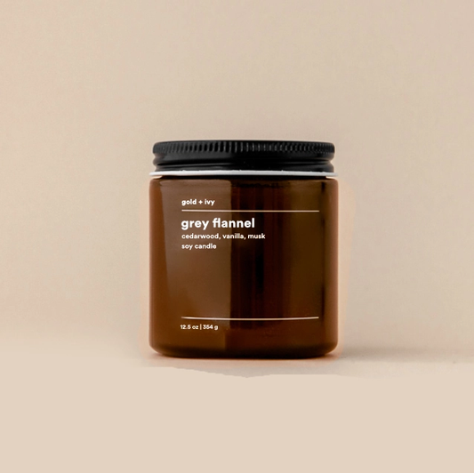 Grey Flannel Soy Candle - 3.5oz